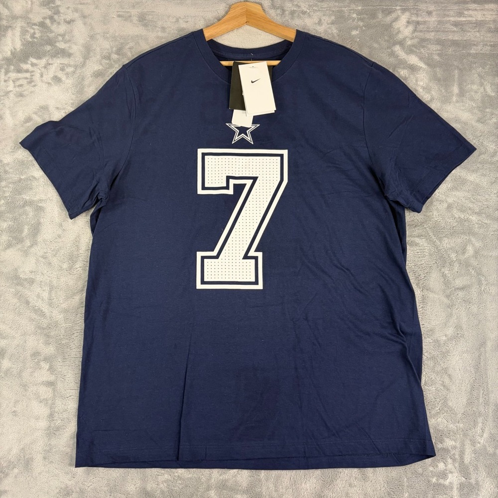 NFL Dallas Cowboys Trevon Diggs #7 Nike Mens XL Navy Blue T-Shirt NWT